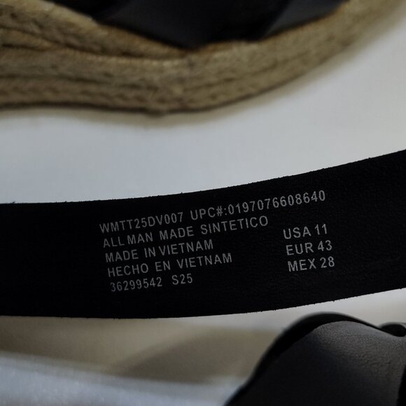 Time and Tru Espadrille Wedge Sandal Strappy Adjustable Ankle Strap Size 11 NWOT - Picture 9 of 9